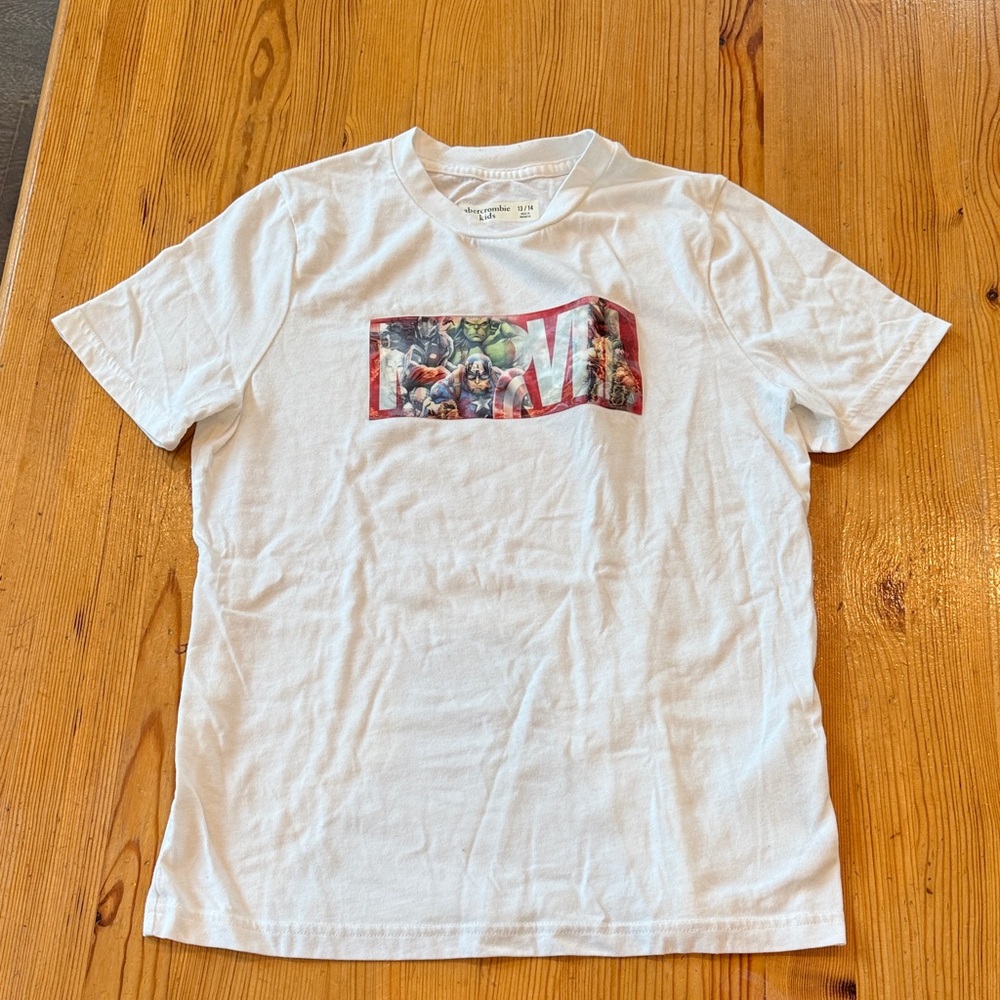 Marvel White Tee with Red Graphic